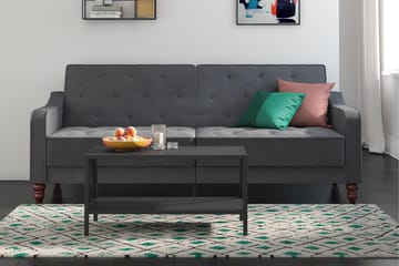 2-sits Bäddsoffa Vintage Tufted Grå - Novogratz - Möbler - Soffa - Bäddsoffa - 2 sits bäddsoffa