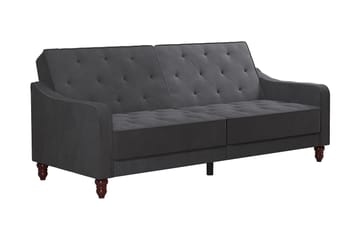 2-sits Bäddsoffa Vintage Tufted Grå - Novogratz - Möbler - Soffa - Bäddsoffa - 2 sits bäddsoffa