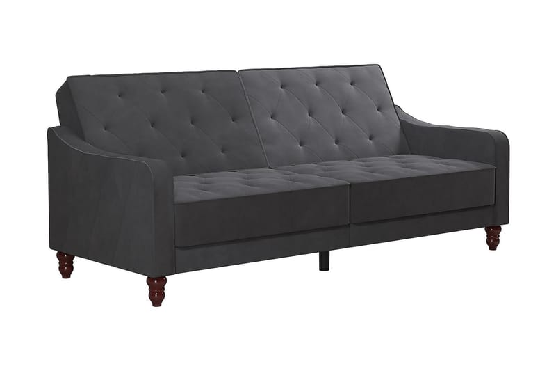 2-sits Bäddsoffa Vintage Tufted Grå - Novogratz - Möbler - Soffa - Bäddsoffa - 2 sits bäddsoffa
