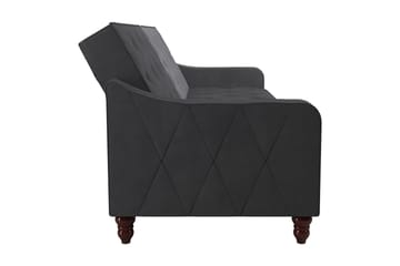 2-sits Bäddsoffa Vintage Tufted Grå - Novogratz - Möbler - Soffa - Bäddsoffa - 2 sits bäddsoffa