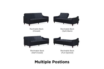 2-sits Bäddsoffa Vintage Tufted Marinblå - Novogratz - Möbler - Soffa - Bäddsoffa - 2 sits bäddsoffa