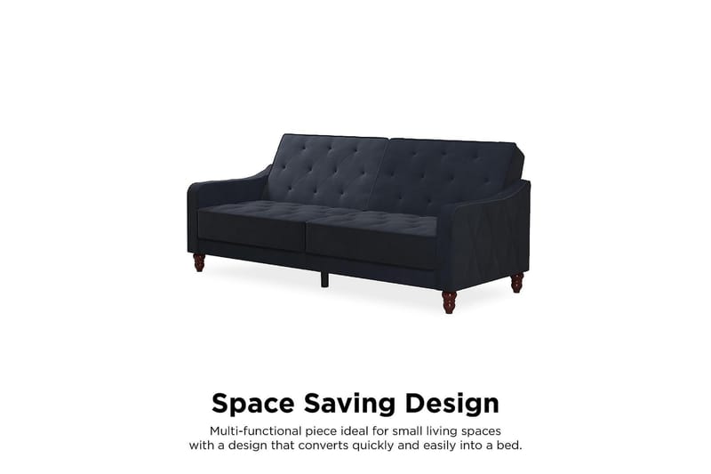 2-sits Bäddsoffa Vintage Tufted Marinblå - Novogratz - Möbler - Soffa - Bäddsoffa - 2 sits bäddsoffa