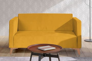 2-sits Soffa Szafir 82x136 cm - Gul - Möbler - Soffa - Bäddsoffa - 2 sits bäddsoffa