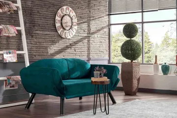 Albertina Bäddsoffa 2-sits - Blågrön - Möbler - Soffa - Bäddsoffa - 2 sits bäddsoffa