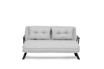 Alfredton 2-sits Bäddbar Fällbar Bäddsoffa i Boucle med Metallben - Grå - Möbler - Soffa - Bäddsoffa - 2 sits bäddsoffa