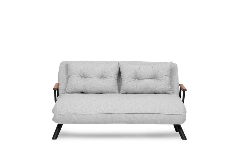 Alfredton 2-sits Bäddbar Fällbar Bäddsoffa i Boucle med Metallben - Grå - Möbler - Soffa - Bäddsoffa - 2 sits bäddsoffa