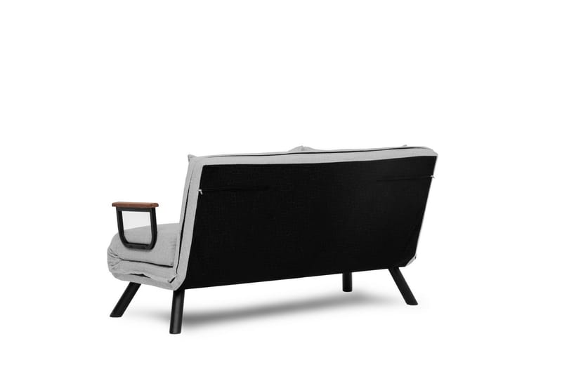Alfredton 2-sits Bäddbar Fällbar Bäddsoffa i Boucle med Metallben - Grå - Möbler - Soffa - Bäddsoffa - 2 sits bäddsoffa