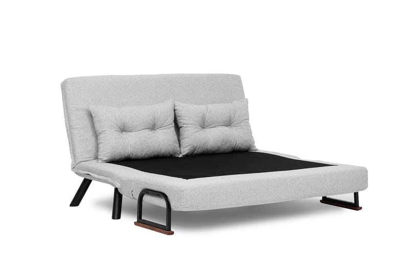 Alfredton 2-sits Bäddbar Fällbar Bäddsoffa i Boucle med Metallben - Grå - Möbler - Soffa - Bäddsoffa - 2 sits bäddsoffa