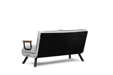 Alfredton 2-sits Bäddbar Fällbar Bäddsoffa i Boucle med Metallben - Grå - Möbler - Soffa - Bäddsoffa - 2 sits bäddsoffa