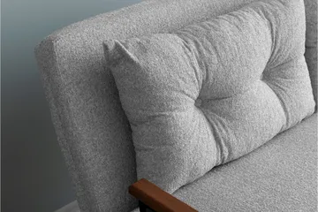 Alfredton 2-sits Bäddbar Fällbar Bäddsoffa i Boucle med Metallben - Grå - Möbler - Soffa - Bäddsoffa - 2 sits bäddsoffa