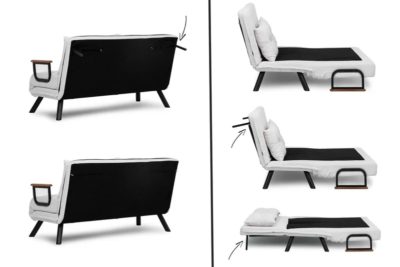 Alfredton Bäddsoffa - Cream - Möbler - Soffa - Bäddsoffa - 2 sits bäddsoffa