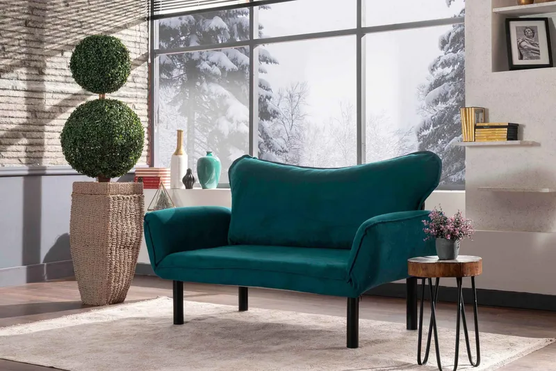 Annabelle Bäddsoffa 2-sits - Blågrön - Möbler - Soffa - Bäddsoffa - 2 sits bäddsoffa