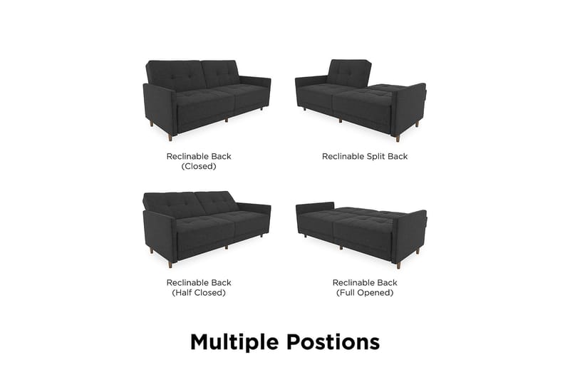 Bäddsoffa Andora Linnegrå - Dorel Home - Möbler - Soffa - Bäddsoffa - 2 sits bäddsoffa