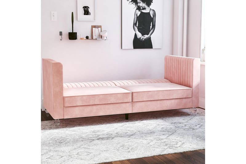 Bäddsoffa Arabelle Rosa - CosmoLiving - 2 sits bäddsoffa