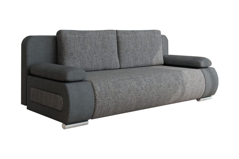 Bäddsoffa Emma 200x94x76 cm - Grå - 2 sits bäddsoffa - Sammetssoffa