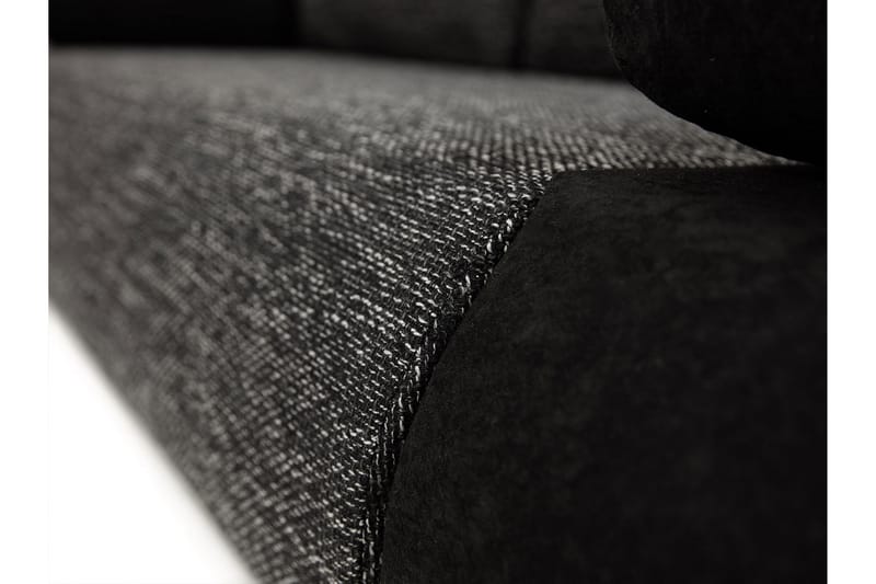 Bäddsoffa Emma 200x94x76 cm - Svart/Grå - Möbler - Soffa - Bäddsoffa - 2 sits bäddsoffa