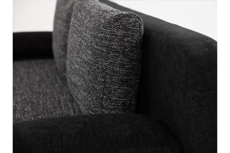 Bäddsoffa Emma 200x94x76 cm - Svart/Grå - Möbler - Soffa - Bäddsoffa - 2 sits bäddsoffa