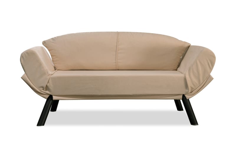 Bäddsoffa Eugi 2-sits - Beige - 2 sits bäddsoffa