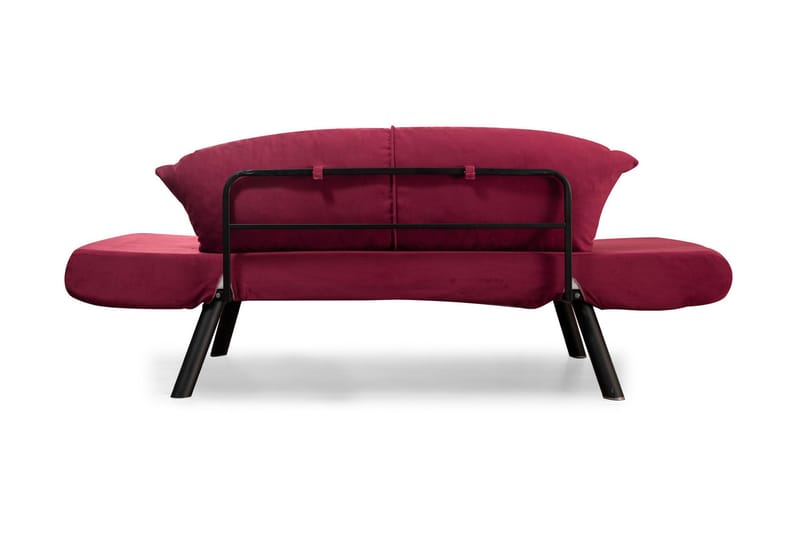 Bäddsoffa Eugi 2-sits - Vinröd - Möbler - Soffa - Bäddsoffa - 2 sits bäddsoffa