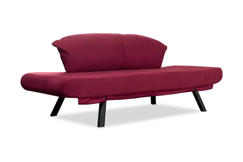 Bäddsoffa Eugi 2-sits - Vinröd - Möbler - Soffa - Bäddsoffa - 2 sits bäddsoffa
