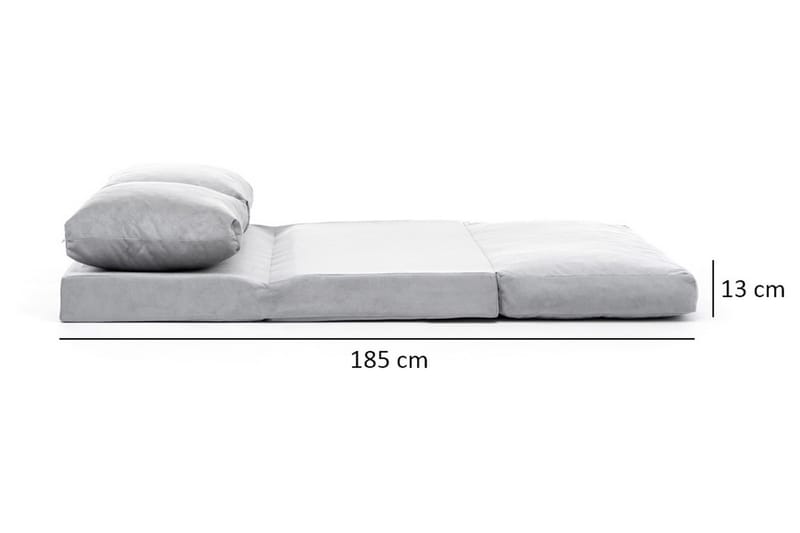 Bäddsoffa Florentine 2-sits 120x185 - Grå - Möbler - Soffa - Bäddsoffa - 2 sits bäddsoffa