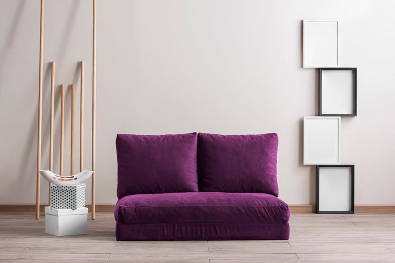 Bäddsoffa Florentine 2-sits 120x185 - Lila - Möbler - Soffa - Bäddsoffa - 2 sits bäddsoffa