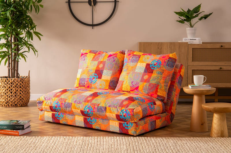 Bäddsoffa Florentine 2-sits 185x120 cm - Flerfärgad - 2 sits bäddsoffa