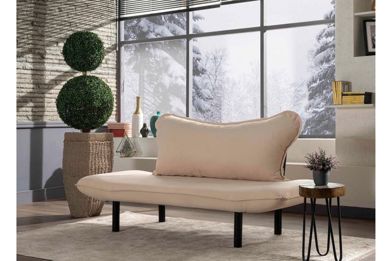 Bäddsoffa Golda 2-sits - Beige - Möbler - Soffa - Bäddsoffa - 2 sits bäddsoffa