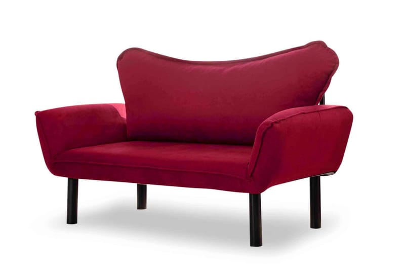 Bäddsoffa Golda 2-sits - Vinröd - Möbler - Soffa - Bäddsoffa - 2 sits bäddsoffa