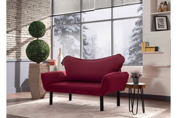 Bäddsoffa Golda 2-sits - Vinröd - Möbler - Soffa - Bäddsoffa - 2 sits bäddsoffa
