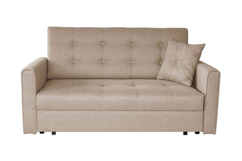 Bäddsoffa Hedensö 153x100x85 cm - Beige - 2 sits bäddsoffa