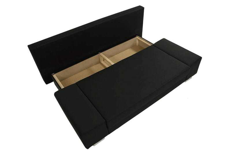 Bäddsoffa Laura 200x94x77 cm - Brun/Grå - Möbler - Soffa - Bäddsoffa - 2 sits bäddsoffa