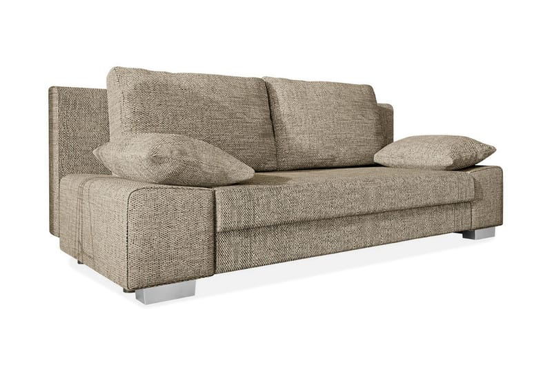 Bäddsoffa Laura 200x94x77 cm - Brun/Grå - 2 sits bäddsoffa