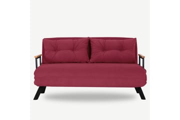 Bäddsoffa Riceville 2-sits 175x133 cm - Röd - Möbler - Soffa - Bäddsoffa - 2 sits bäddsoffa