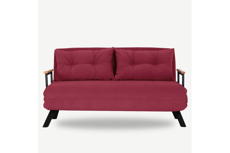 Bäddsoffa Riceville 2-sits 175x133 cm - Röd - Möbler - Soffa - Bäddsoffa - 2 sits bäddsoffa