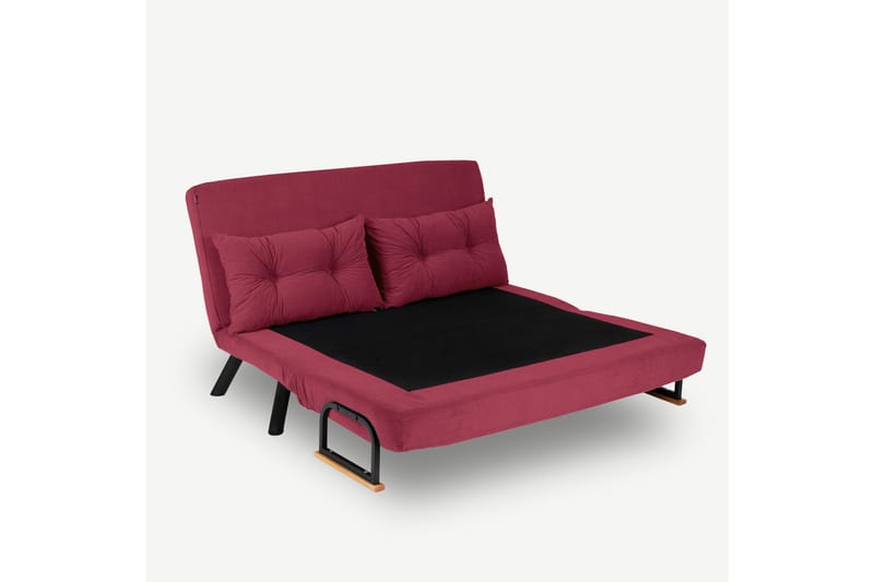 Bäddsoffa Riceville 2-sits 175x133 cm - Röd - Möbler - Soffa - Bäddsoffa - 2 sits bäddsoffa