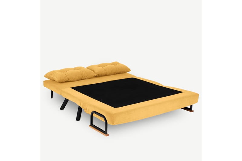 Bäddsoffa Riceville 2-sits 175x133 cm - Senapsgul - Möbler - Soffa - Bäddsoffa - 2 sits bäddsoffa