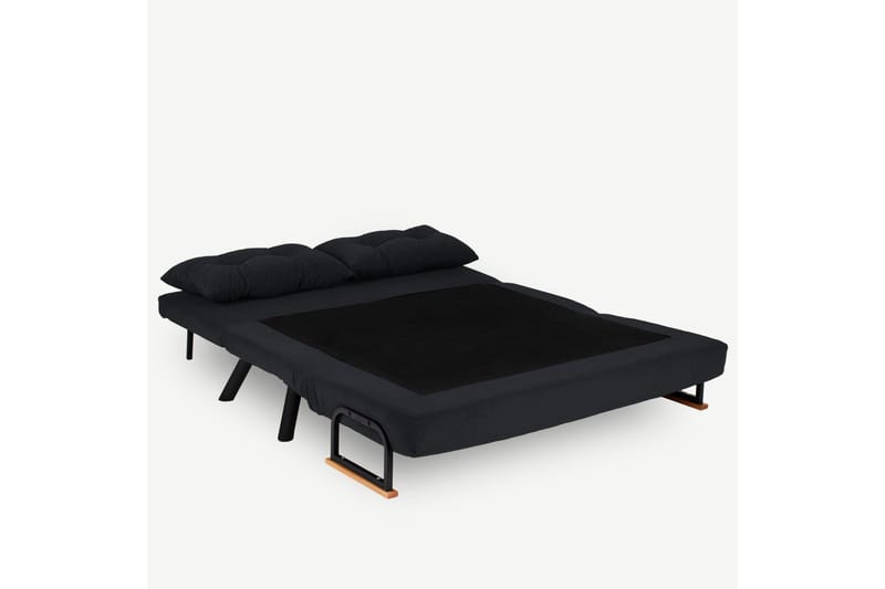 Bäddsoffa Riceville 2-sits 175x133 cm - Svart - Möbler - Soffa - Bäddsoffa - 2 sits bäddsoffa
