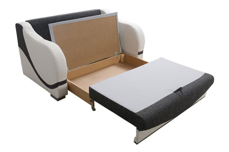Bäddsoffa Tina 147x74x90 cm - Brun - Möbler - Soffa - Bäddsoffa - 2 sits bäddsoffa