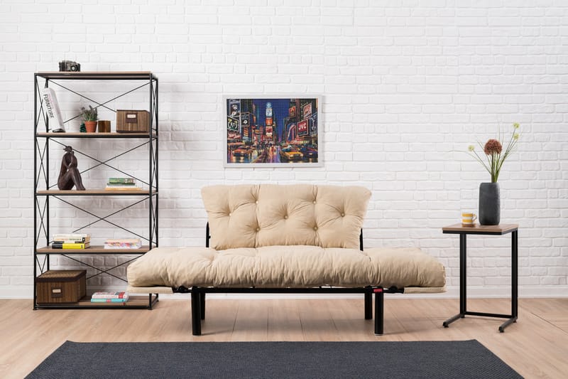 Bäddsoffa Pamelia 2-sits - Beige - Möbler - Soffa - Bäddsoffa - 2 sits bäddsoffa