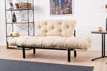 Bäddsoffa Pamelia 2-sits - Beige - Möbler - Soffa - Bäddsoffa - 2 sits bäddsoffa