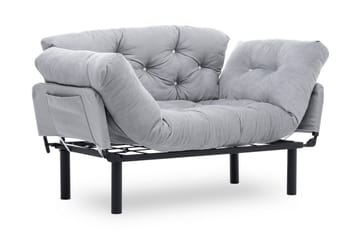 Bäddsoffa Pamelia 2-sits - Grå - Möbler - Soffa - Bäddsoffa - 2 sits bäddsoffa