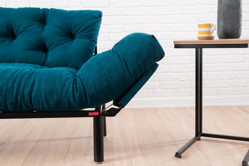Bäddsoffa Pamelia 2-sits - Blågrön - Möbler - Soffa - Bäddsoffa - 2 sits bäddsoffa