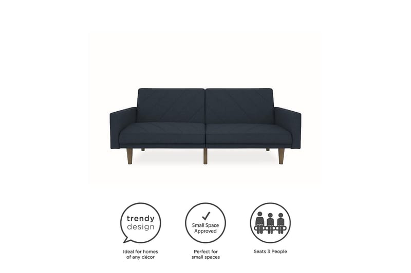 Bäddsoffa Paxson Marinblå - Dorel Home - Möbler - Soffa - Bäddsoffa - 2 sits bäddsoffa