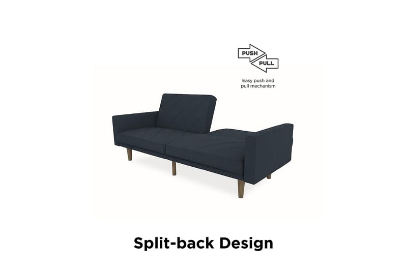 Bäddsoffa Paxson Marinblå - Dorel Home - Möbler - Soffa - Bäddsoffa - 2 sits bäddsoffa