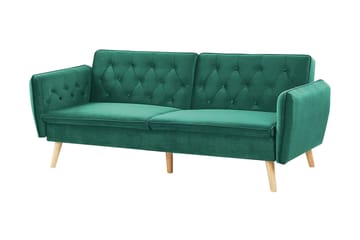 Bardu 2-sits Bäddsoffa - Sammet/Mörkgrön - Möbler - Soffa - Bäddsoffa - 2 sits bäddsoffa