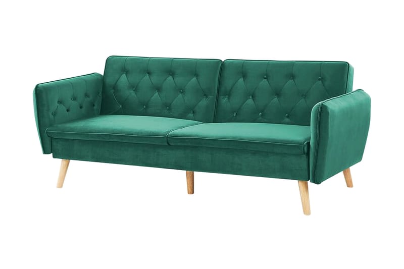 Bardu 2-sits Bäddsoffa - Sammet/Mörkgrön - Möbler - Soffa - Bäddsoffa - 2 sits bäddsoffa