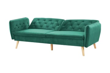 Bardu 2-sits Bäddsoffa - Sammet/Mörkgrön - Möbler - Soffa - Bäddsoffa - 2 sits bäddsoffa