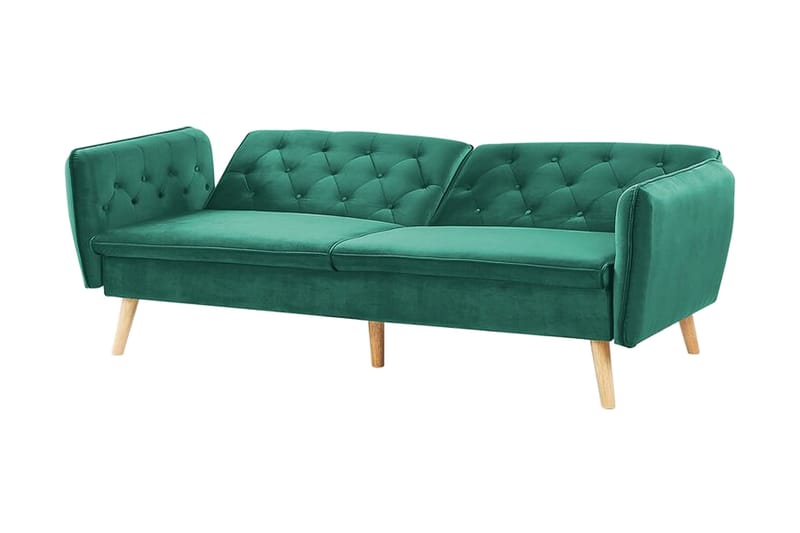 Bardu 2-sits Bäddsoffa - Sammet/Mörkgrön - Möbler - Soffa - Bäddsoffa - 2 sits bäddsoffa