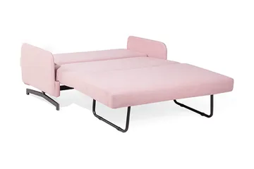 Belfast 2-sits Framåtbäddad Rektangulär Bäddsoffa 140x197 cm i Tyg - Rosa - Möbler - Soffa - Bäddsoffa - 2 sits bäddsoffa
